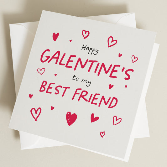 Galentines Day Card, Friend Valentines Day Card, Best Friend Valentines, Palentine&#39;s Day Card For Him Or Her, Valentine&#39;s Gift For Friend