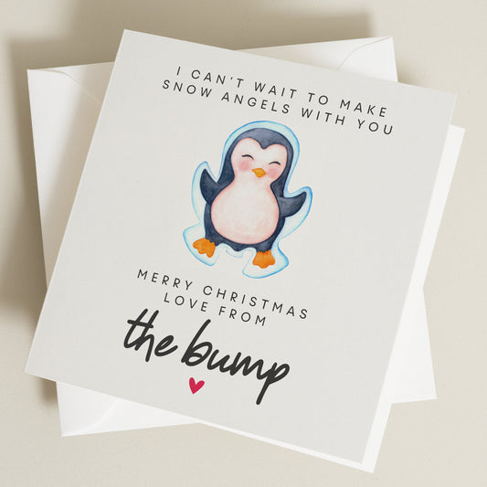 Baby Bump Christmas Card, Mummy To Be Christmas Card, Daddy To Be Christmas Card, Baby Bump First Christmas, Parents To Be Christmas Card