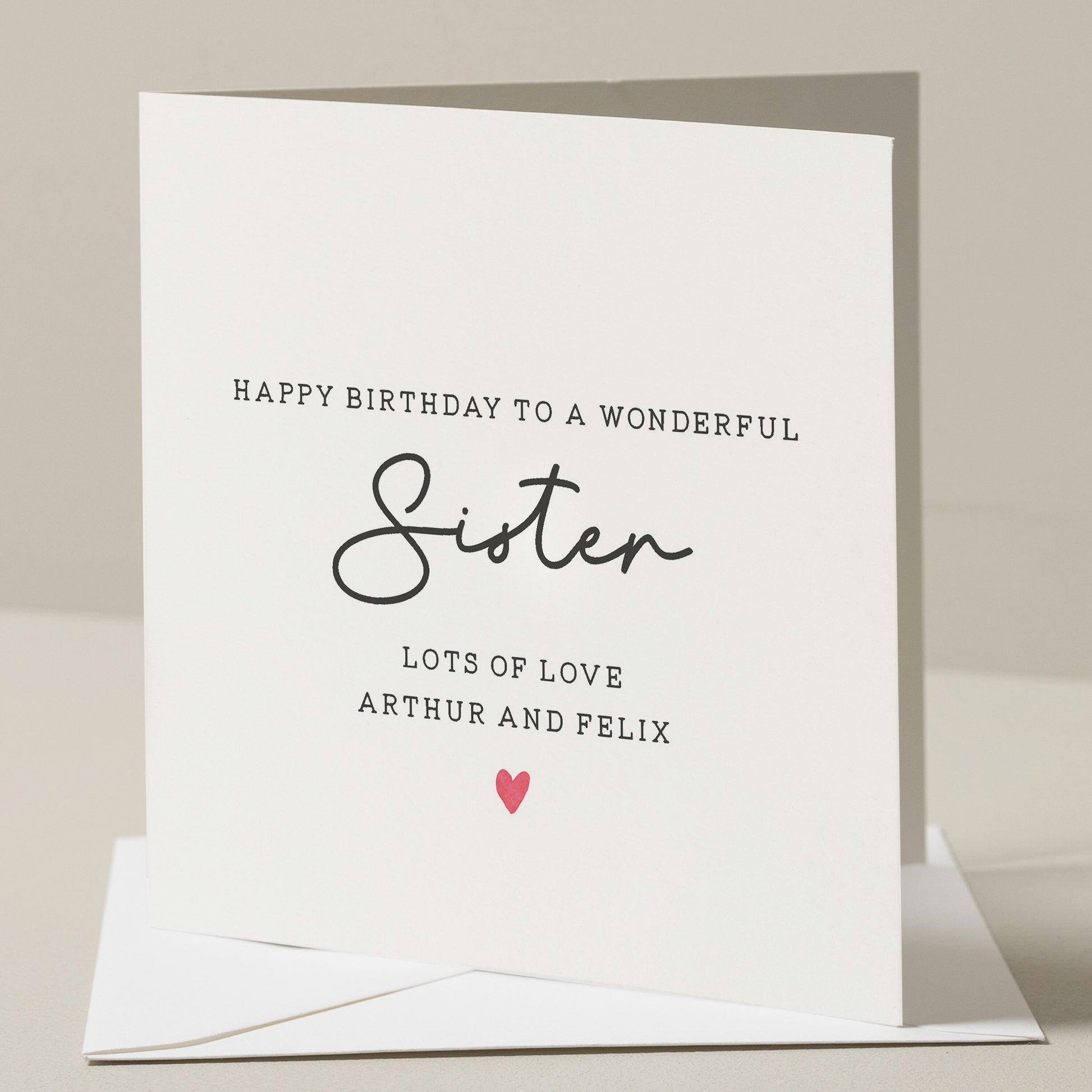 Birthday Card For Sister, Personalised Sister Birthday Card, Wonderful Sister Birthday Card, Birthday Gift For Her, Gift For Sister