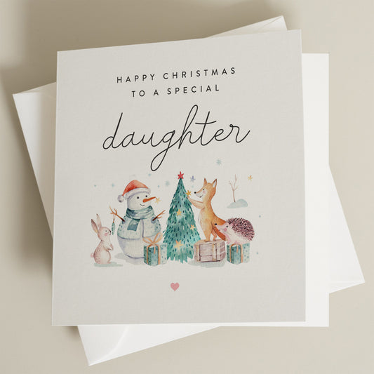 Daughter Christmas Card, Christmas Card For Daughter, Daughter Christmas Gift, Cute Christmas Card, Christmas Card For Kids, Xmas, Gift