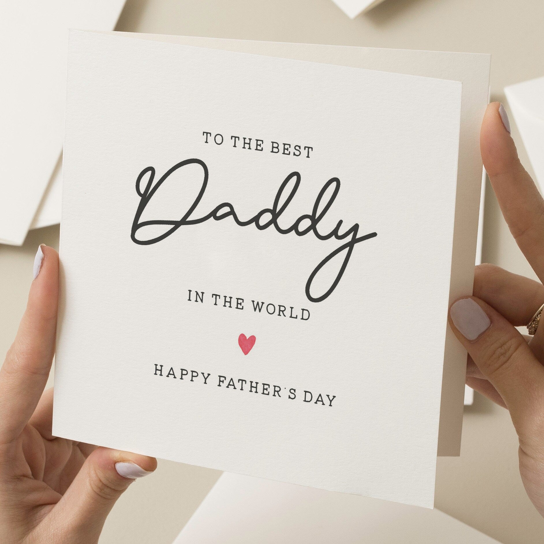 Worlds Best Daddy Fathers Day Card, Daddy Fathers Day Card, Fathers Day Gifts From Daughter, The Best Daddy Card, Cute Daddy Card, Dad Gift