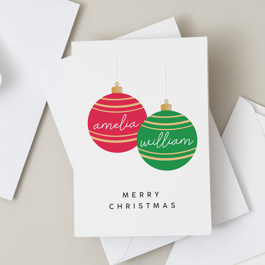 Couple Christmas Card, Christmas Card For Couple, Christmas Card Both Of You, Friends Christmas Card, Merry Christmas Friends Card