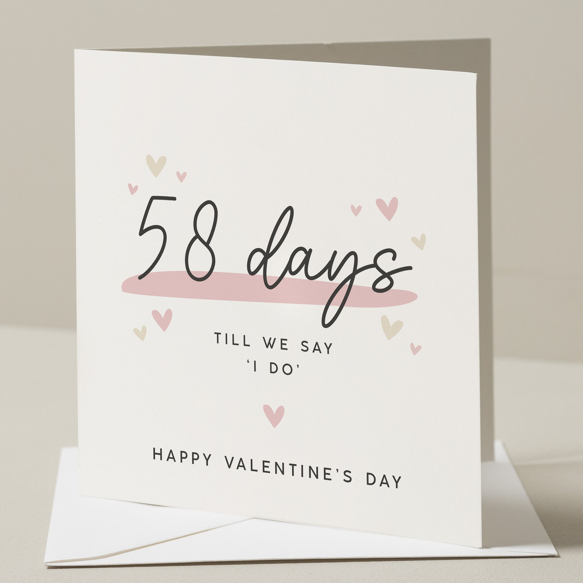 Personalised Valentines Day Card for Husband to Be, Fiance Valentines Day Card, Valentines Day Card for Him, Mrs and Mrs Card