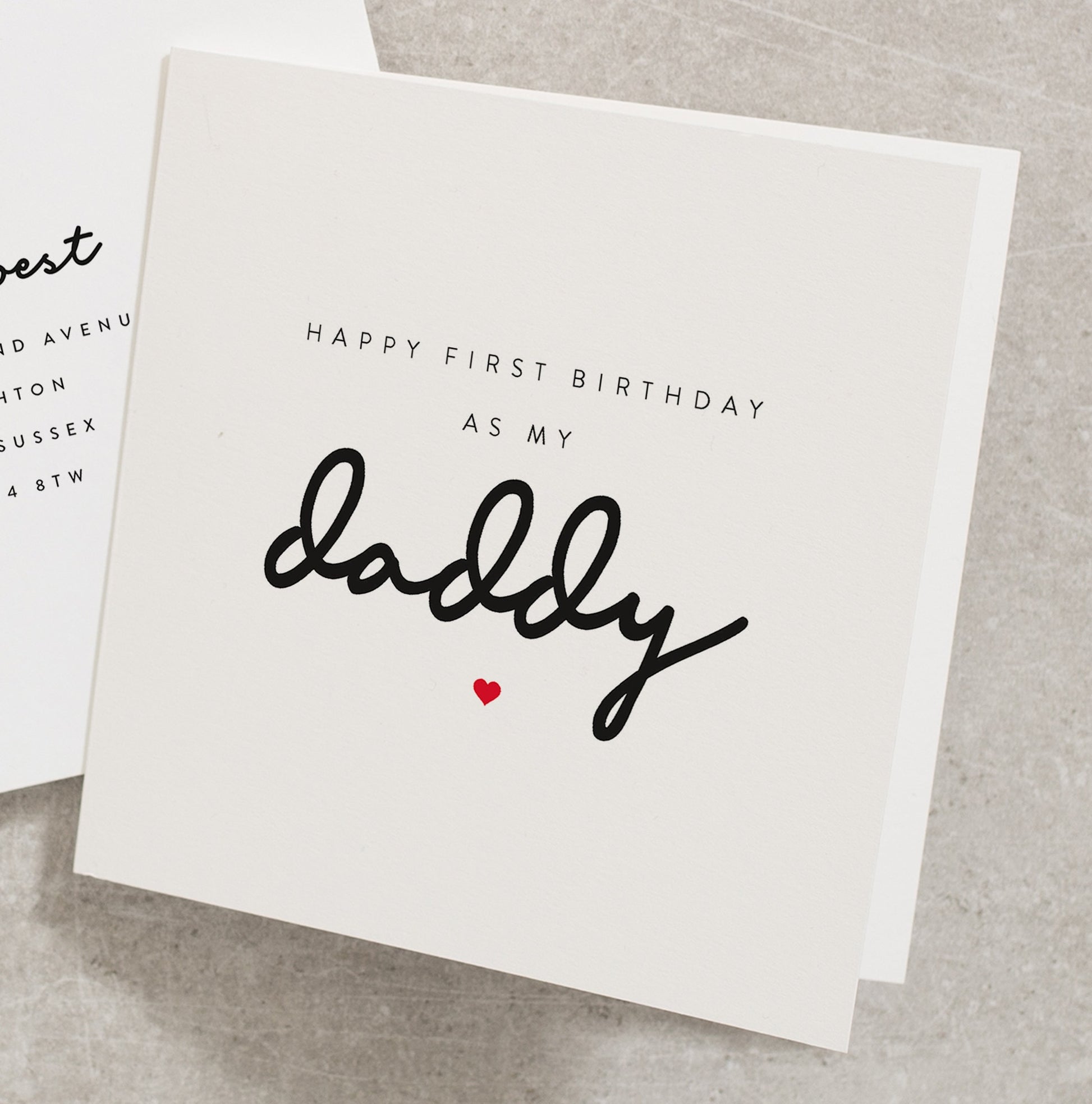 First Birthday As Dad Card, First Birthday As Daddy Card, Daddy First Birthday Card, Birthday Card From Baby BC076