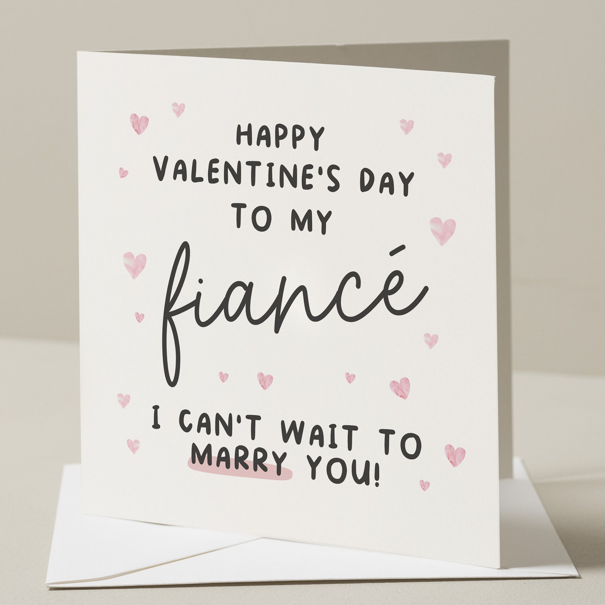 Fiancé Valentines Day Card, Engaged Valentines Day Card, Valentines Day Gift Fiancé, Valentine&#39;s Card For Him, Fiancé Valentine&#39;s Day