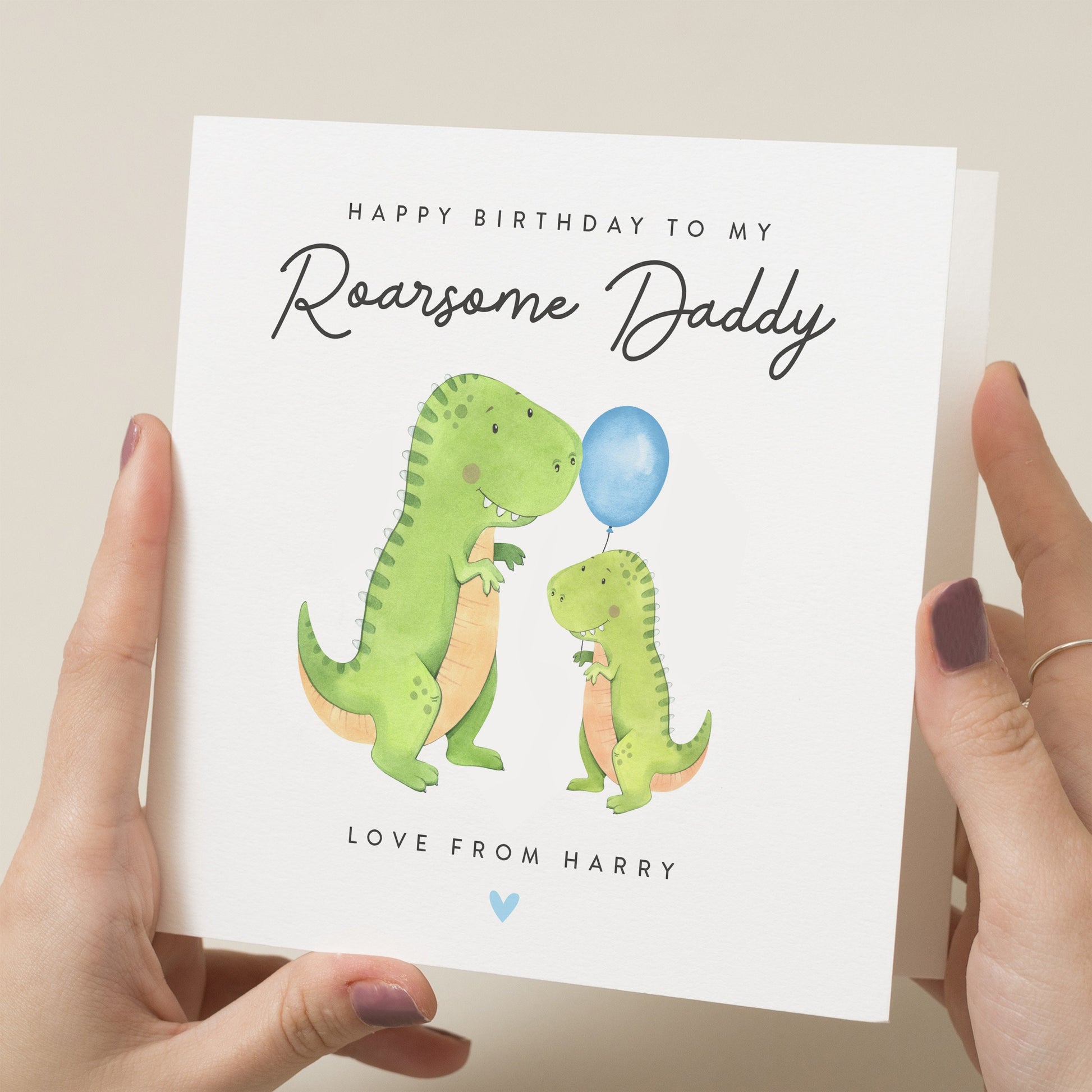 Daddy Birthday Card, Dad Birthday Card, Happy Birthday Daddy, Personalised Daddy Birthday Card, Card From Son, From Daughter, For Daddy