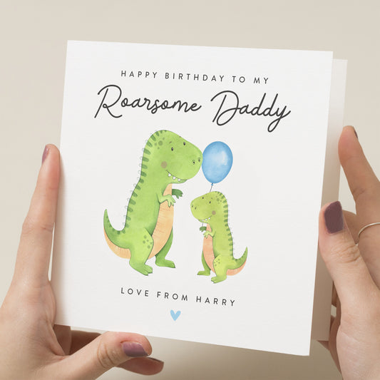 Daddy Birthday Card, Dad Birthday Card, Happy Birthday Daddy, Personalised Daddy Birthday Card, Card From Son, From Daughter, For Daddy