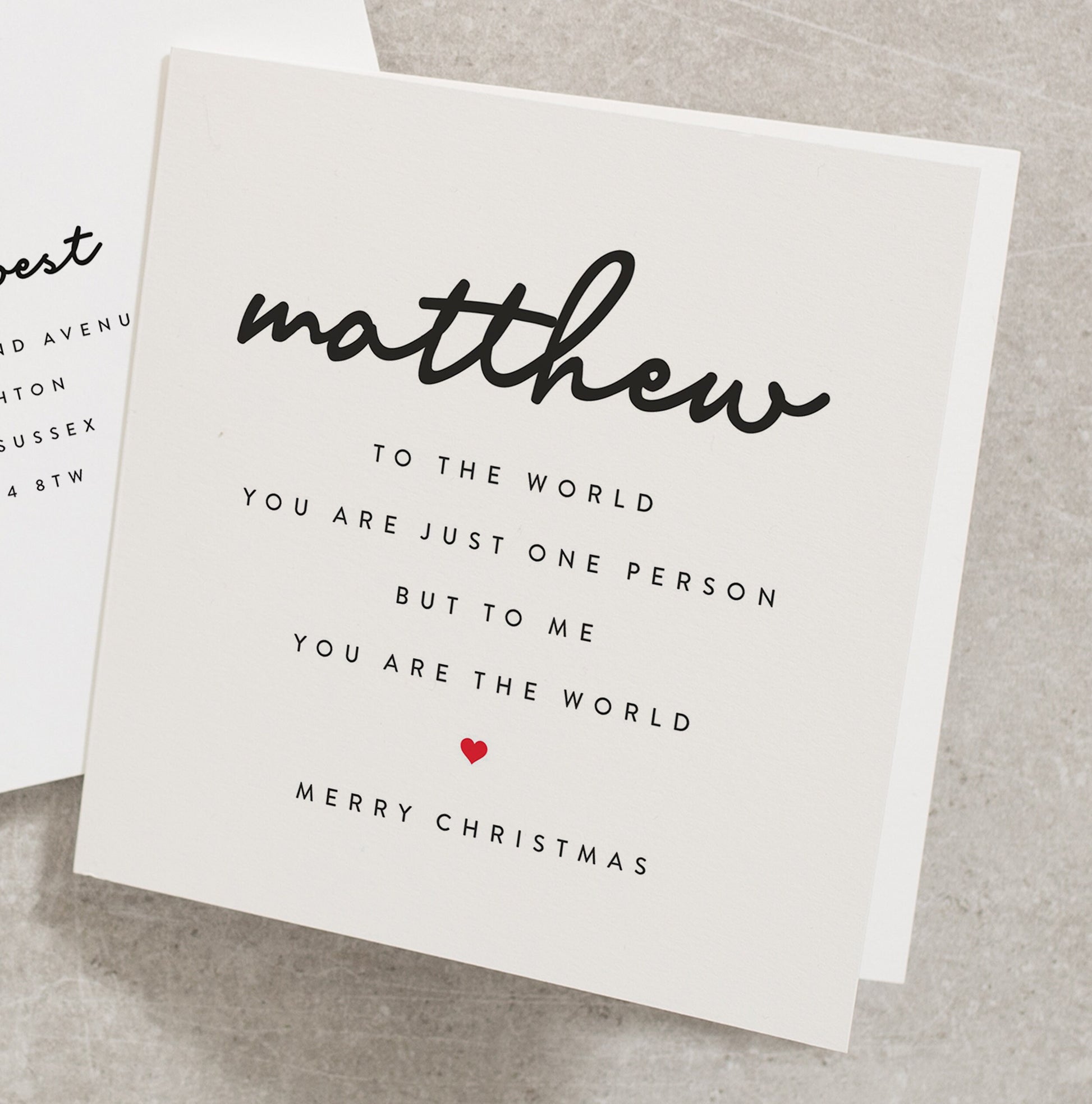 Christmas Card To My Boyfriend, Personalised Christmas Card For Husband, Christmas Card For My Fiancé, Partner Xmas Card CC505