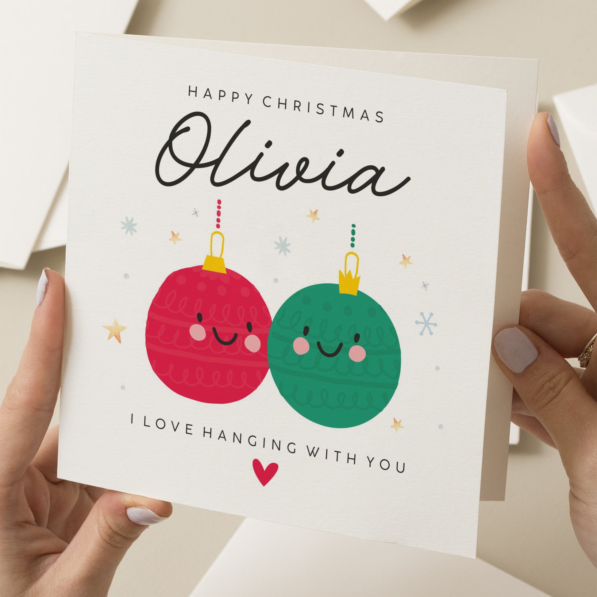 Christmas Card For Couple, Couple Christmas Card, Christmas Card Both Of You, Friends Christmas Card, Merry Christmas Friends Card