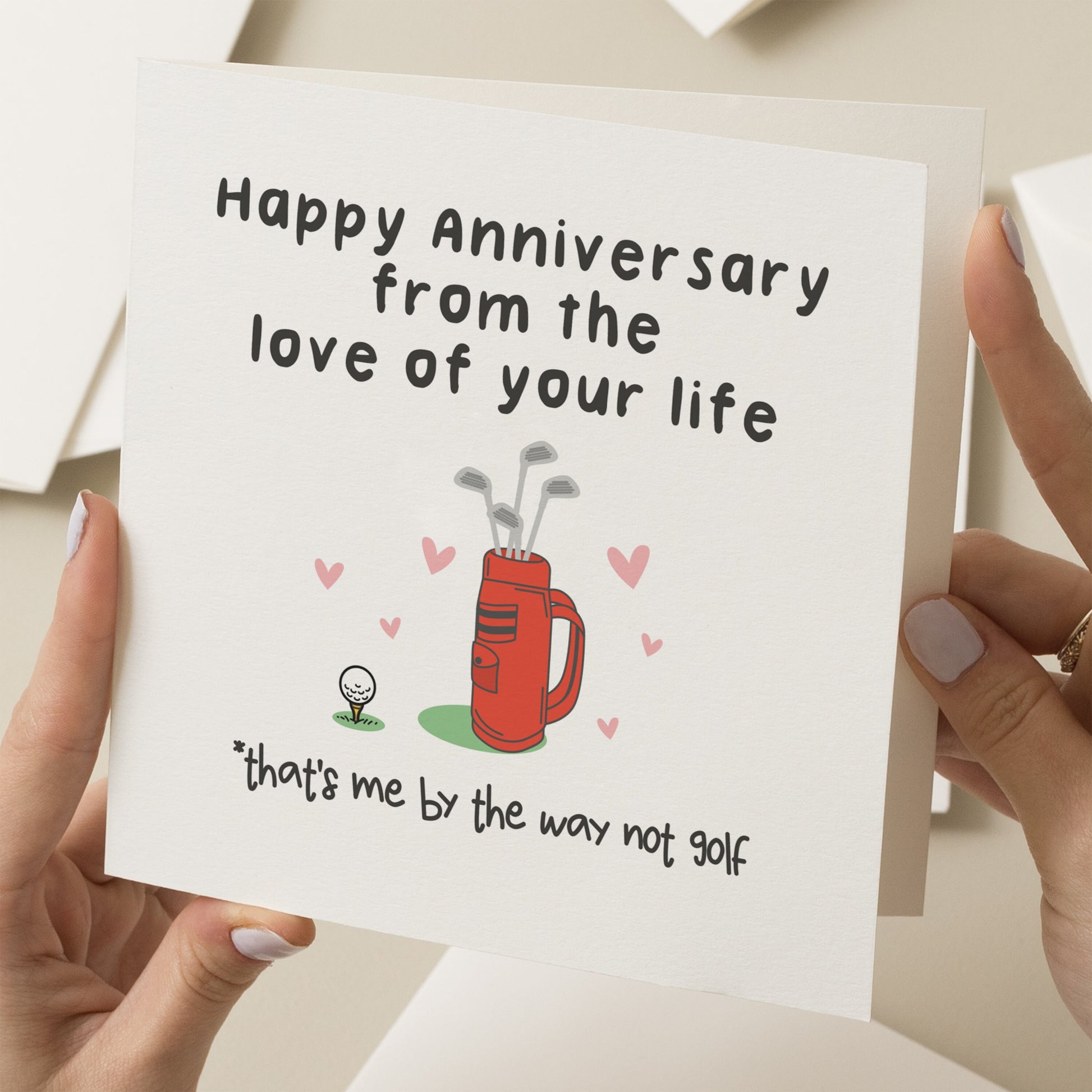 Funny Anniversary Card For Boyfriend, Golf Lover Anniversary Card, Happy Anniversary From Love Of Your Life, Joke Golf Card, Husband Card