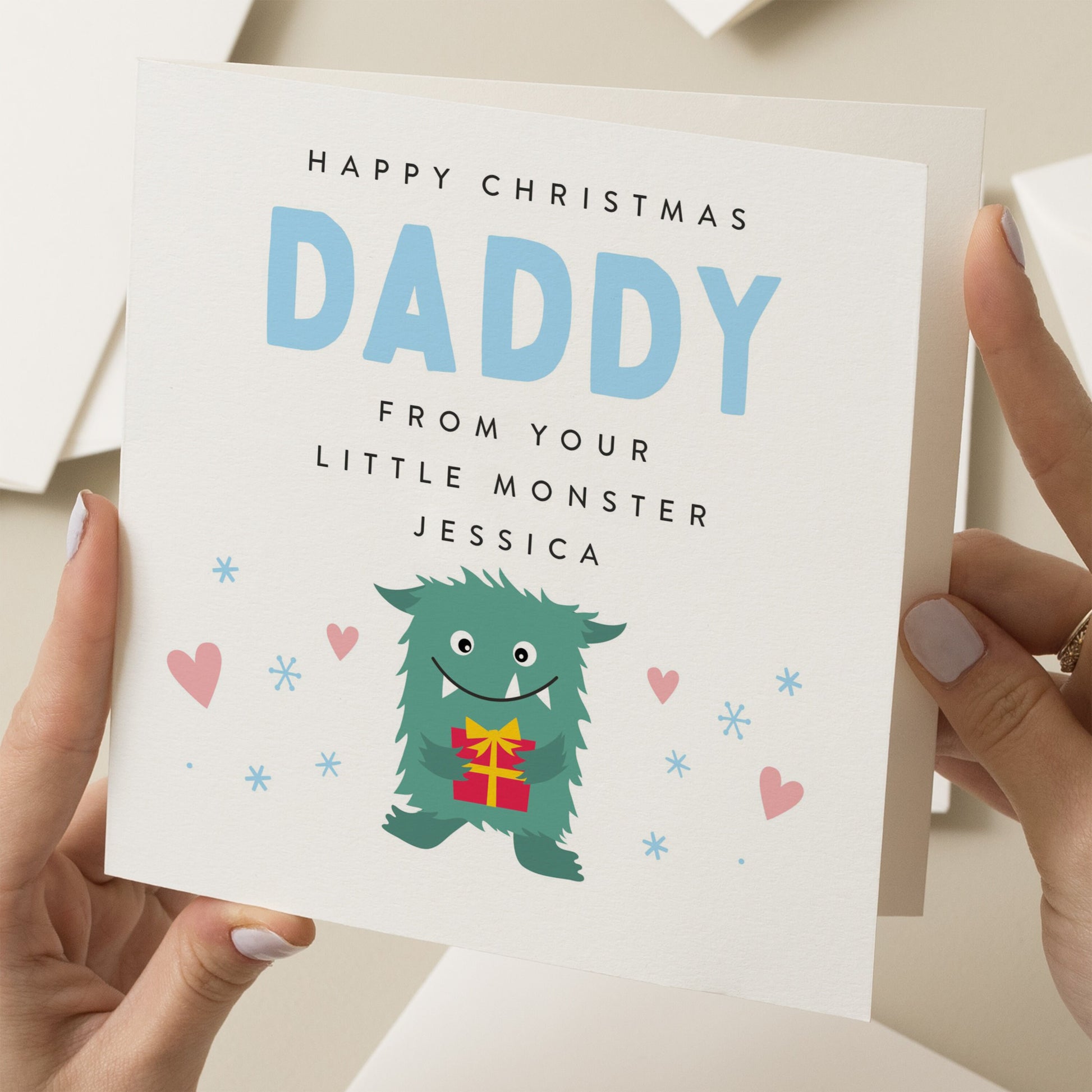 Personalised Christmas Card For Dad, Christmas Card To Daddy, Christmas Card To Daddy, Amazing Dad Card, Xmas Card New Dad, Love You Dad