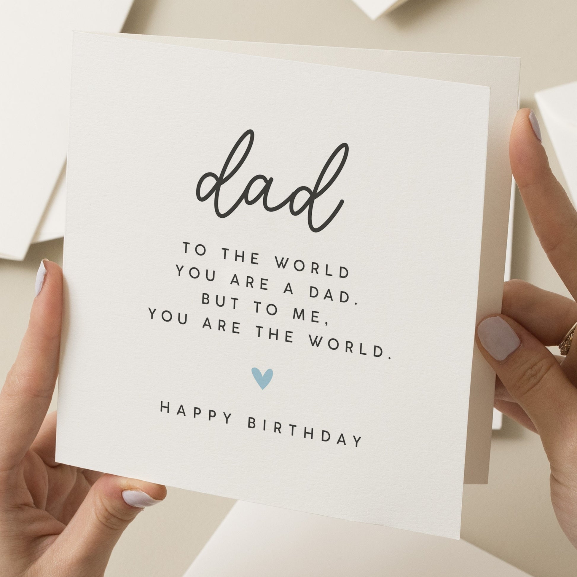 Birthday Card For Dad, Dad Birthday Card, Happy Birthday To A Special Dad, Birthday Card For Him, From Daughter, Dad Birthday Gift, From Son