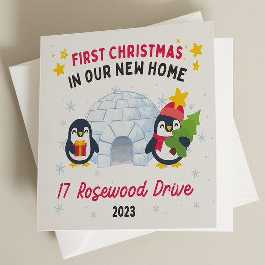 First Christmas In Our New Home Card, Boyfriend New Home Christmas Card, Christmas New Home Card For Husband, 1st Xmas New Home Card CC866