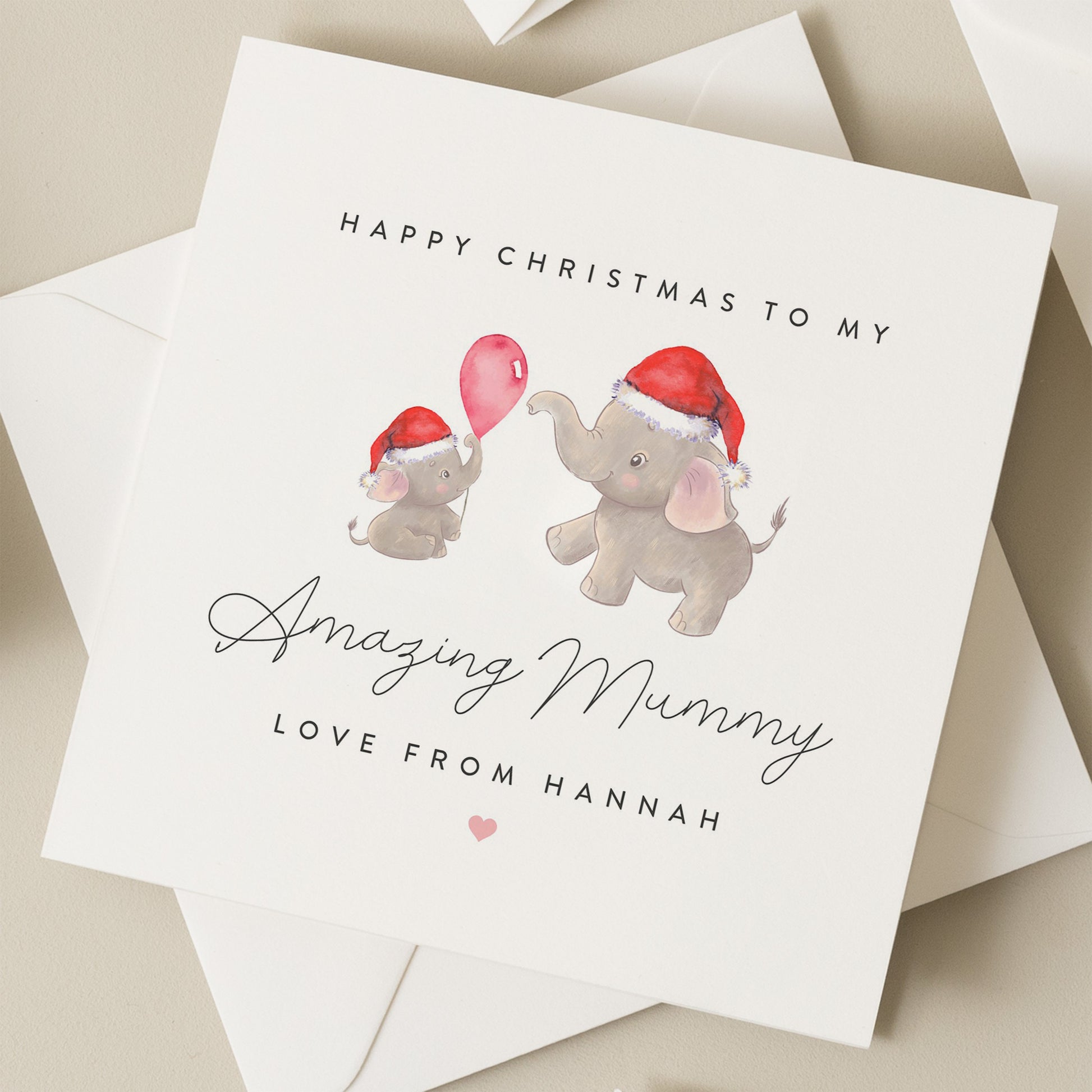 Christmas Card For Mum, Mum Christmas Card, Mum Christmas Gift, Xmas Card For Mum, Mum Xmas Gift, Simple Mum Christmas Card, Mummy, Mother