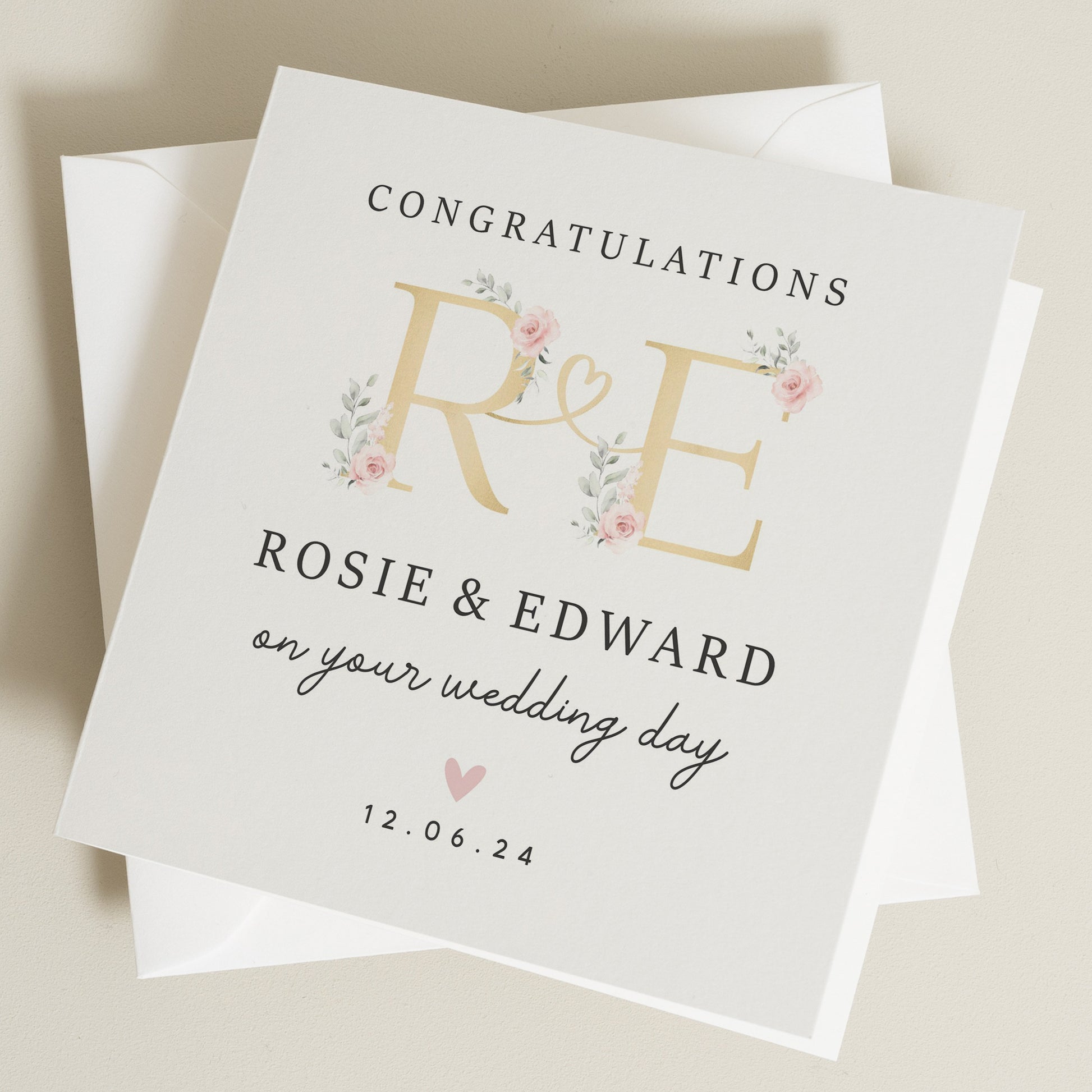 Wedding Day Card, On Your Wedding Day Card, Congratulations Wedding Card, On Your Wedding Day, Happy Wedding Day Card, Wedding Gift Card