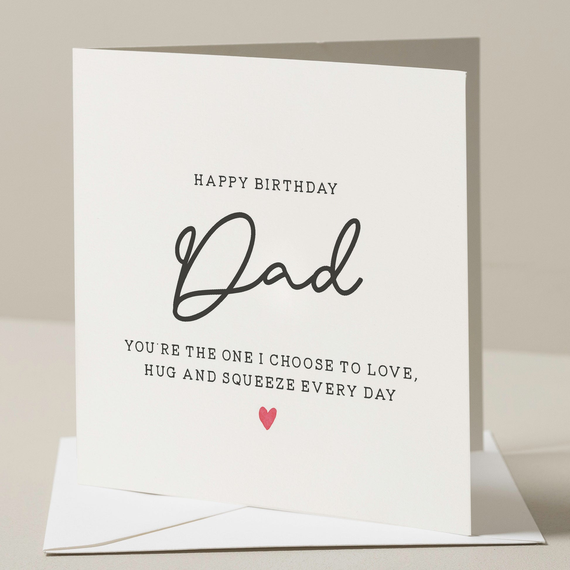 Birthday Card For Dad, Simple Dad Birthday Card, Birthday Gift For Dad, Happy Birthday Dad, Birthday Dad Gift, Cute Card To Dad