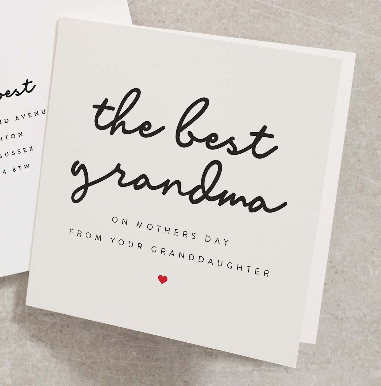 Grandma Mothers Day Card, Happy Mothers Day Card For Grandma, Mothers Day Card For Grandma, Grandparent Mothers Day Card MD064