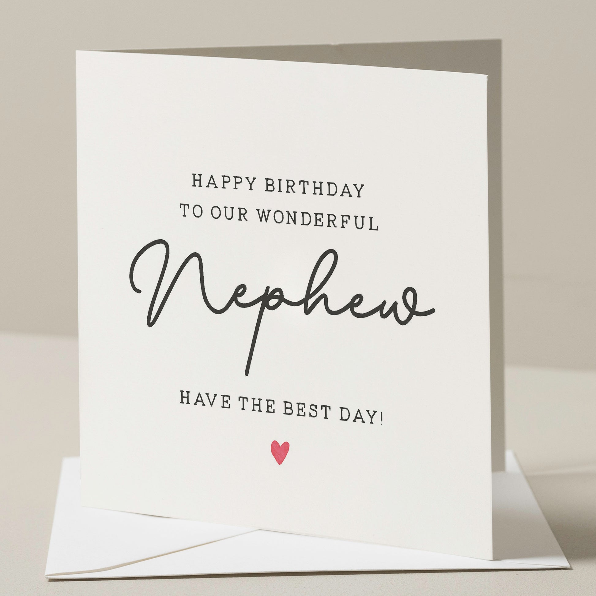 Birthday Card For Nephew, Wonderful Nephew Birthday Card, Birthday Gift For Nephew, Birthday Gift For Him, Simple Birthday Card