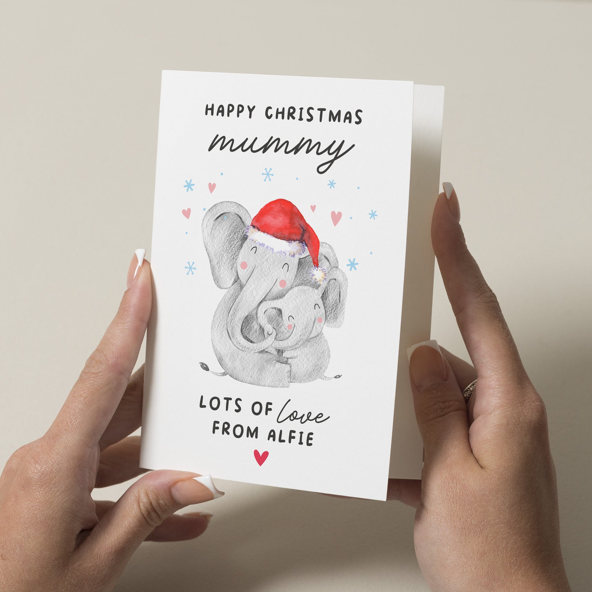 Christmas Mummy Card, Mummy Christmas Card From Baby, Mum Christmas Card, Cute Newborn Christmas Card For New Mum, Xmas Gift