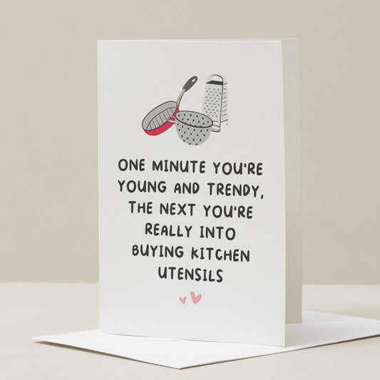 Funny Birthday Card For Boyfriend, Best Friend, Birthday Card For Wife, Husband, Funny Birthday Gift For Friend, Joke Kitchen Birthday Card