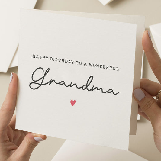 Birthday Card For Grandma, Wonderful Grandma Birthday Card, Birthday Gift For Nan, Best Grandma Card, The Best Nan Birthday Card, Grandma