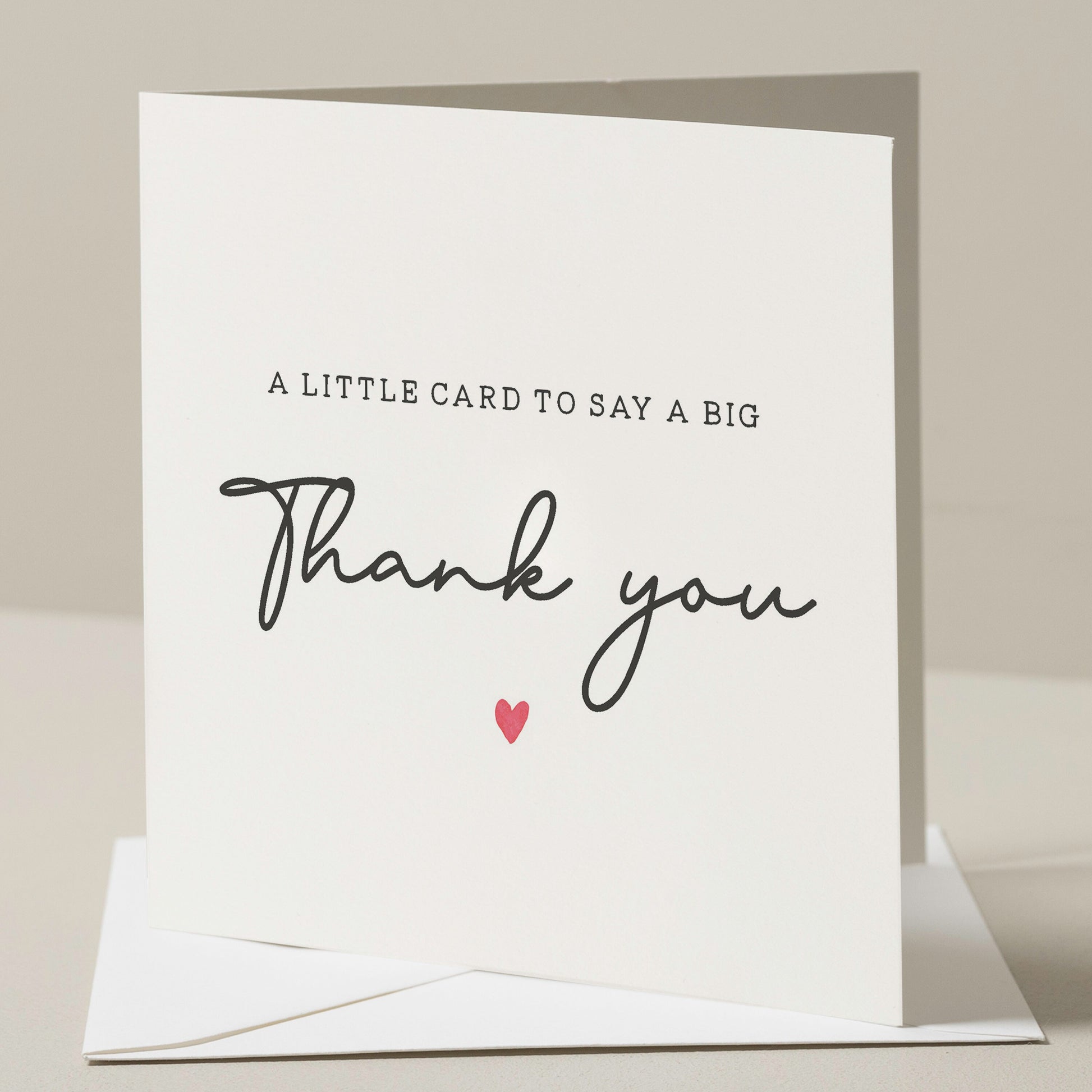 A Little Card To Say A Big Thankyou Teacher Card, Simple Teacher Thank You Card, Teacher Appreciation Card, End Of Term Card For Teacher