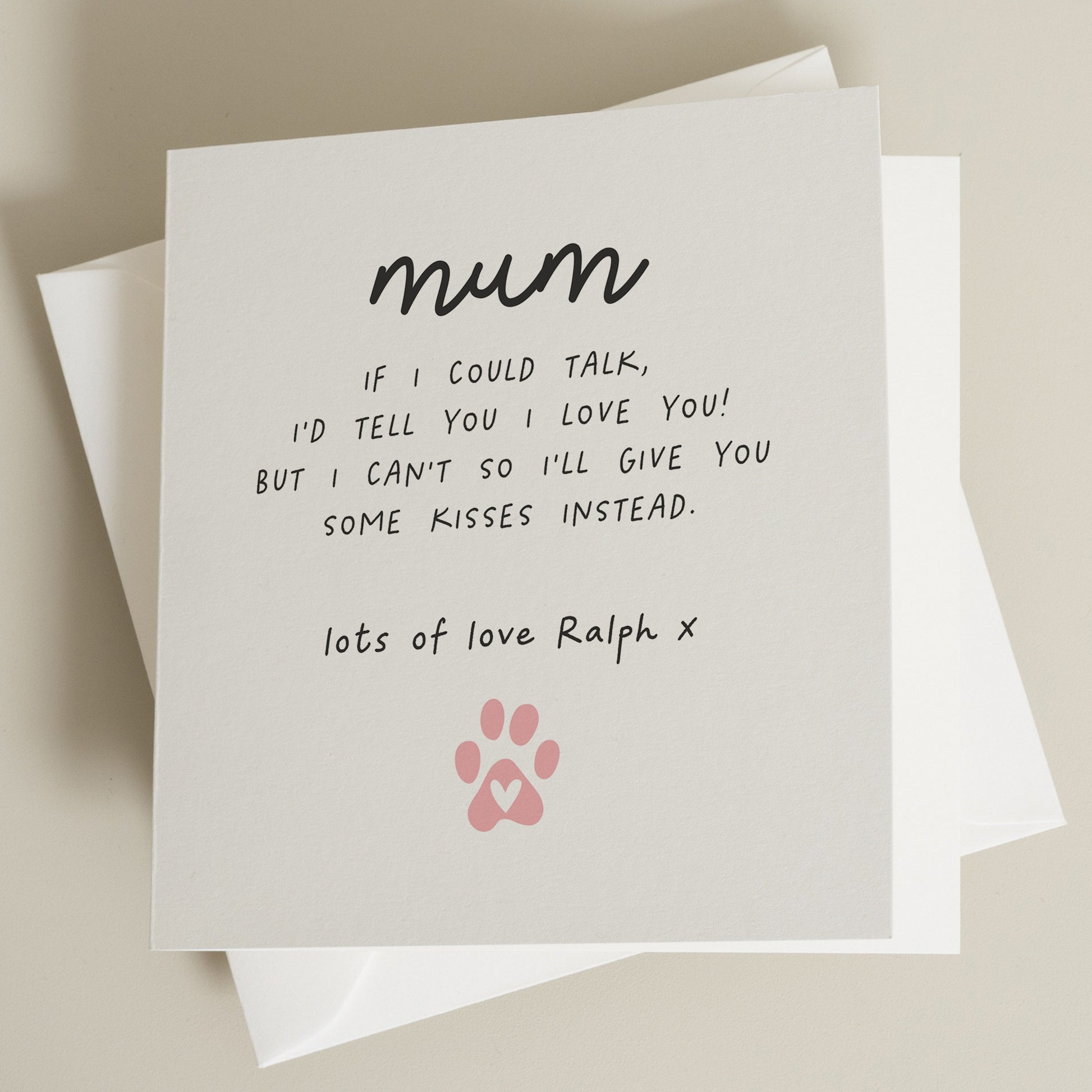 Mothers Day Card For Dog Mum, Dog Mum Mothers Day Card, Card For Dog Mum On Mothers Day, Personalised Mothers Day Card For Dog Mum