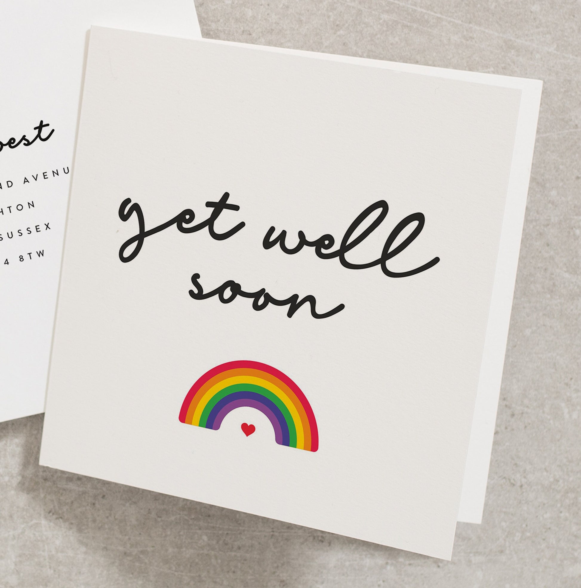 Get Well Soon Card, Sending Best Wishes Card, Encouragement Card, Recovery Get Well Soon Card, Sending Love Get Well Soon Card GW010