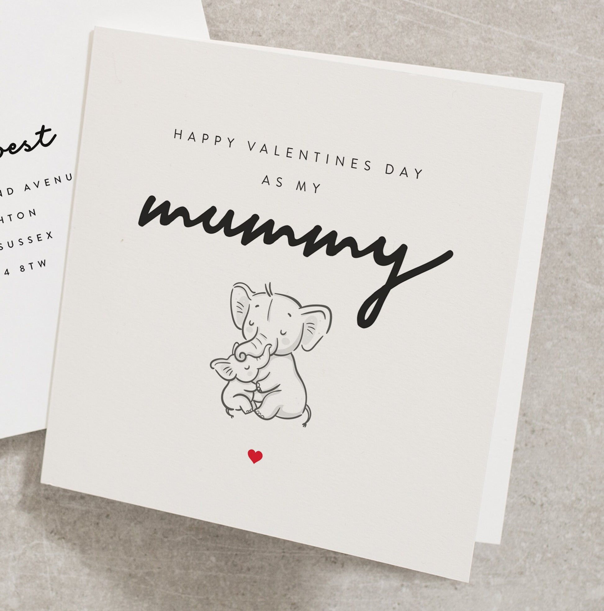 Mummy Valentines Day Card For Her, Personalised Mummy Card From Baby, First Valentines Day As My Mum, Baby To Mum Card, Valentine Mum VC104