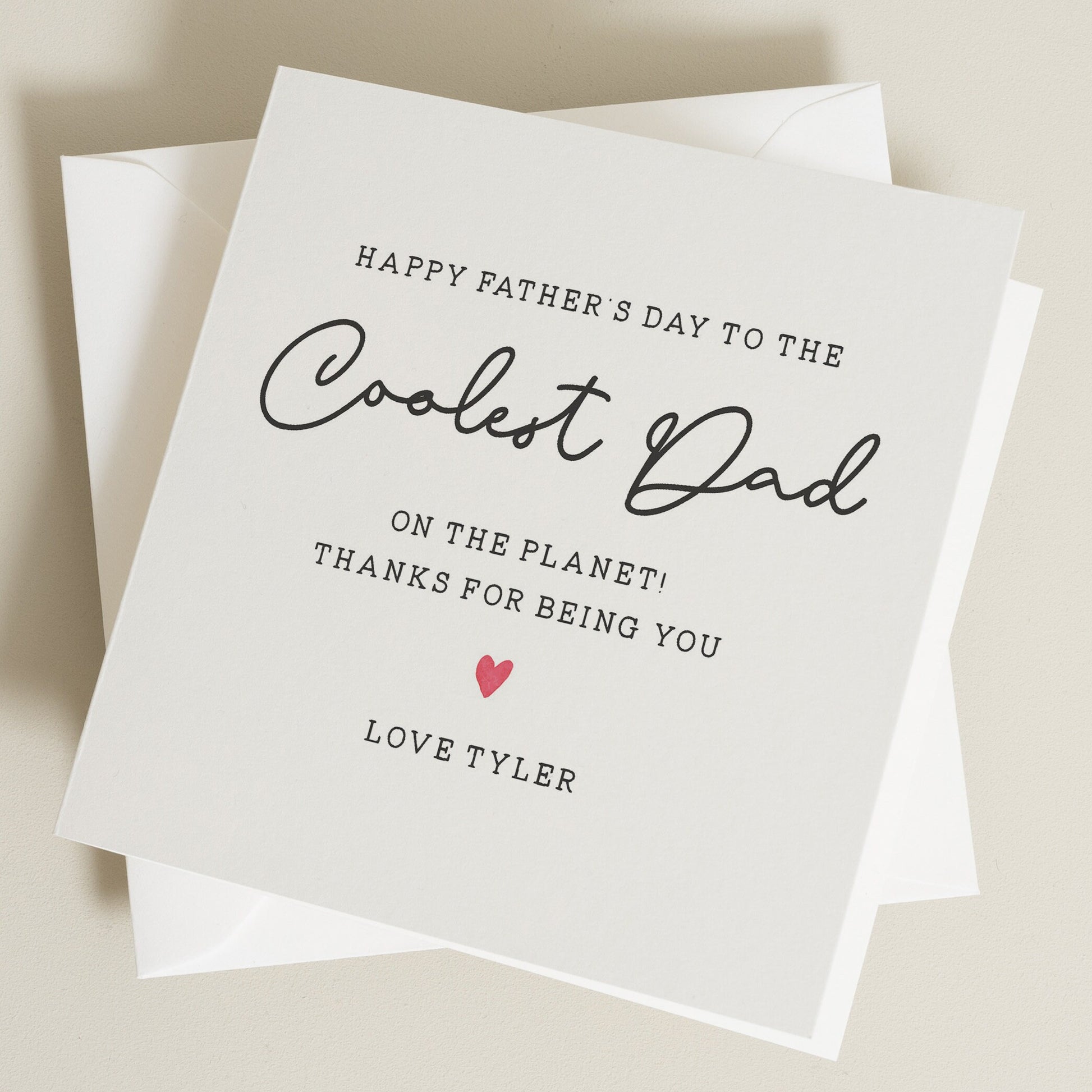 Personalised Fathers Day Card, Fathers Day Card From Daughter, Dad Thank you Card, Fathers Day Gifts, Cool Dad Club Fathers Day Card