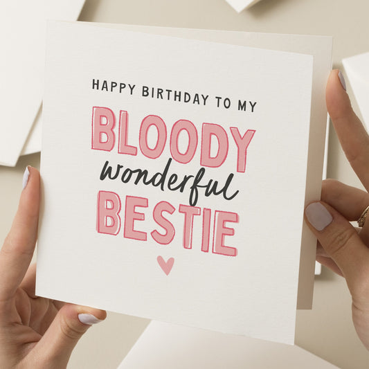 Bestie Birthday Card, Best Friend Birthday Card, Best Friend Card, Birthday Card, Poem Card, Funny Birthday Card, Birthday Card For Her