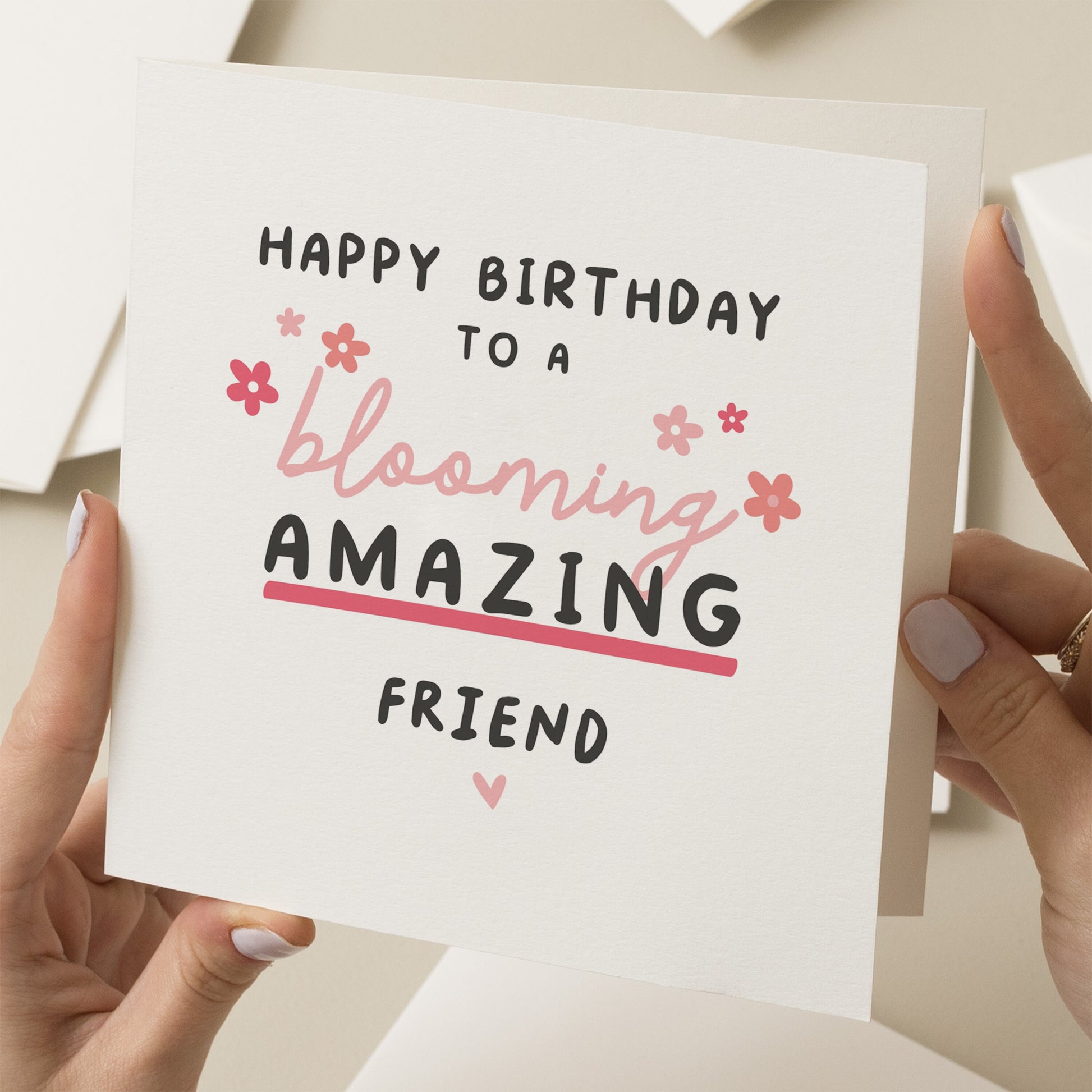 Birthday Card For Friend, Cute Friend Birthday Card, Birthday Card For Best Friend, Friend Birthday Card, Floral Birthday Card, Card For Her