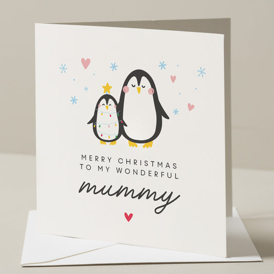 Christmas Mummy Card, Mummy Christmas Card From Baby, Mum Christmas Card, Cute Newborn Christmas Card For New Mum, Xmas Gift