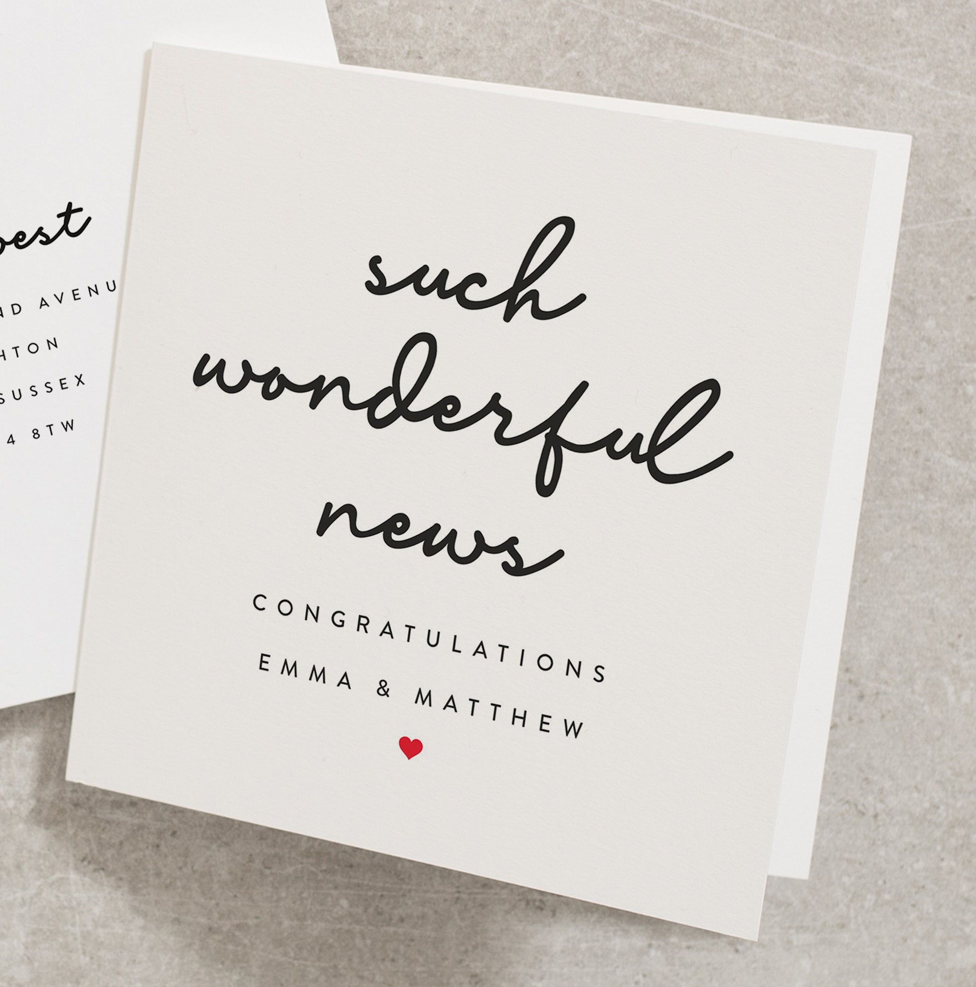 Congratulations On Your Pregnancy Card, Pregnancy Card For New Mummy and Daddy, New Parents Pregnancy Card, Congrats Pregnancy Card PG017