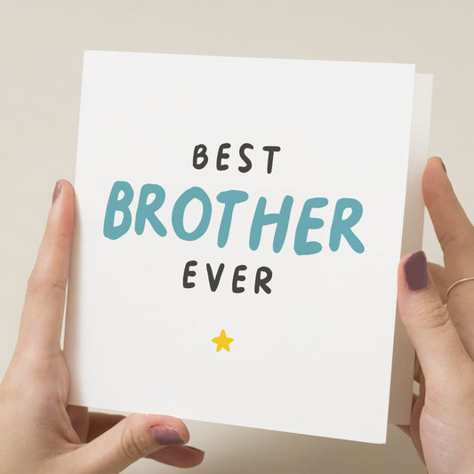 Brother Birthday Card, Birthday Card For Brother, Funny Birthday Card For Brother, Best Brother Card For Him, Older Brother, Little Brother