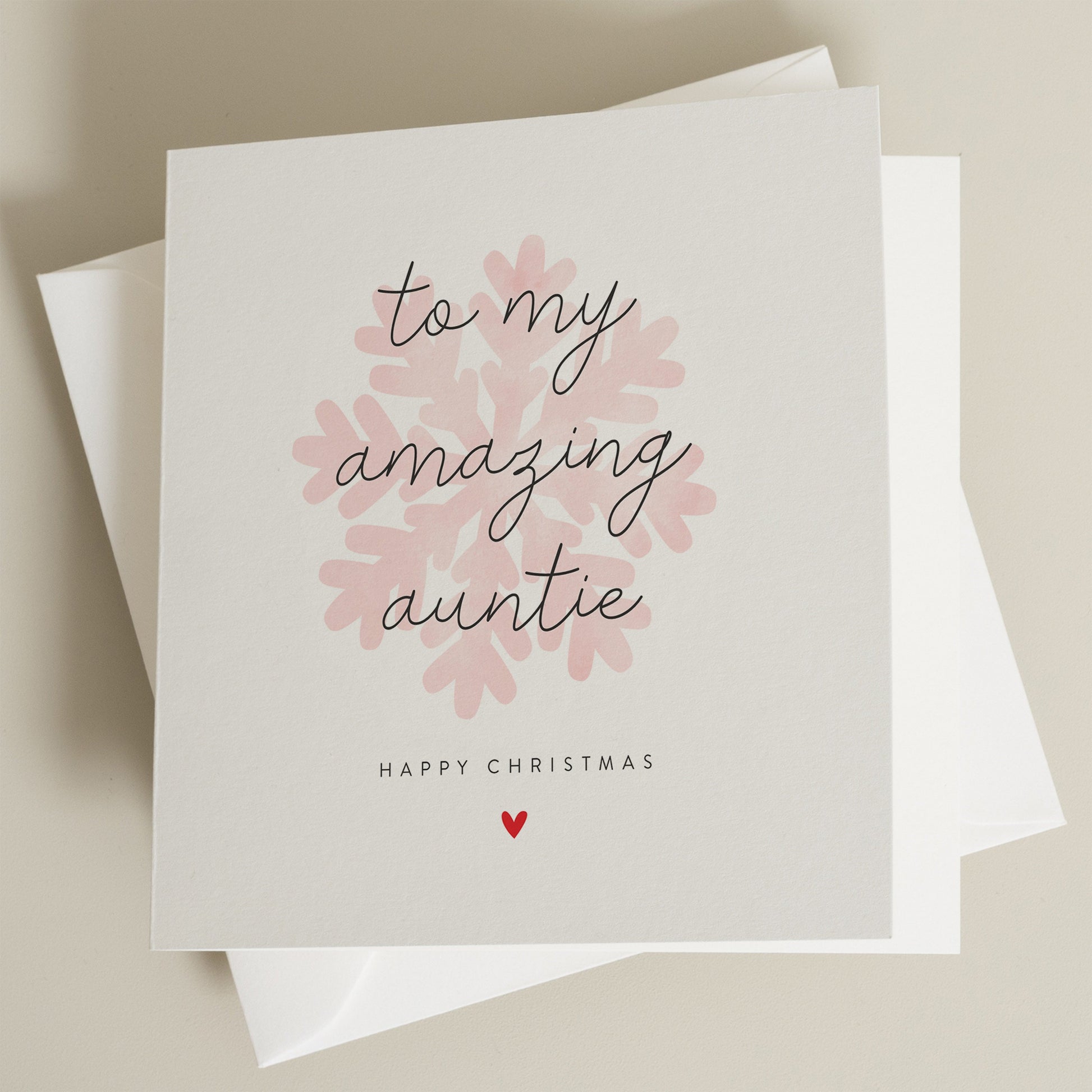 Auntie Christmas Card, Christmas Poem Card For Auntie, Christmas Auntie Card, Cute Christmas Auntie Card, Aunt, Aunty, Xmas Gift