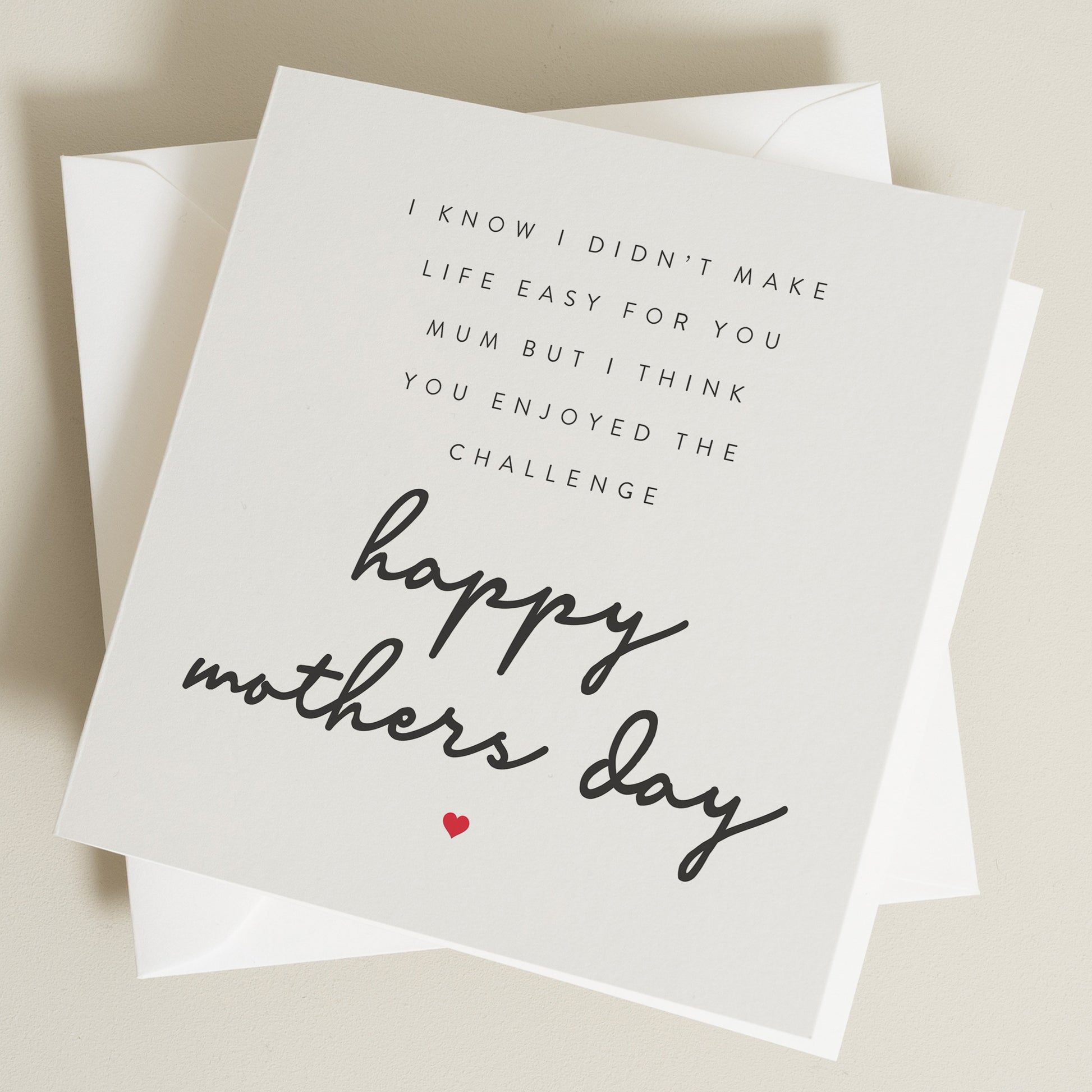 Funny Mothers Day Card, Happy Mothers Day, Cute Mothers Day Card, UK, From Daughter, From Son, Mum Day Card MD015