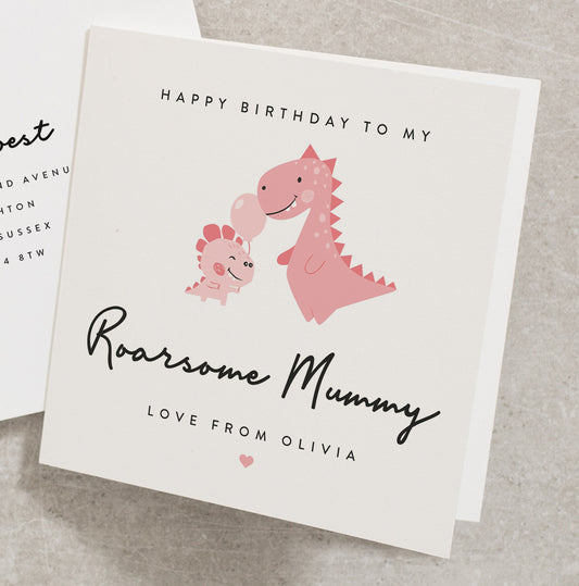 Mummy Birthday Card, Personalised Mummy Birthday Card. Happy Birthday Mum Card, Cute Birthday Card For Mummy, Happy Birthday Card BC1048