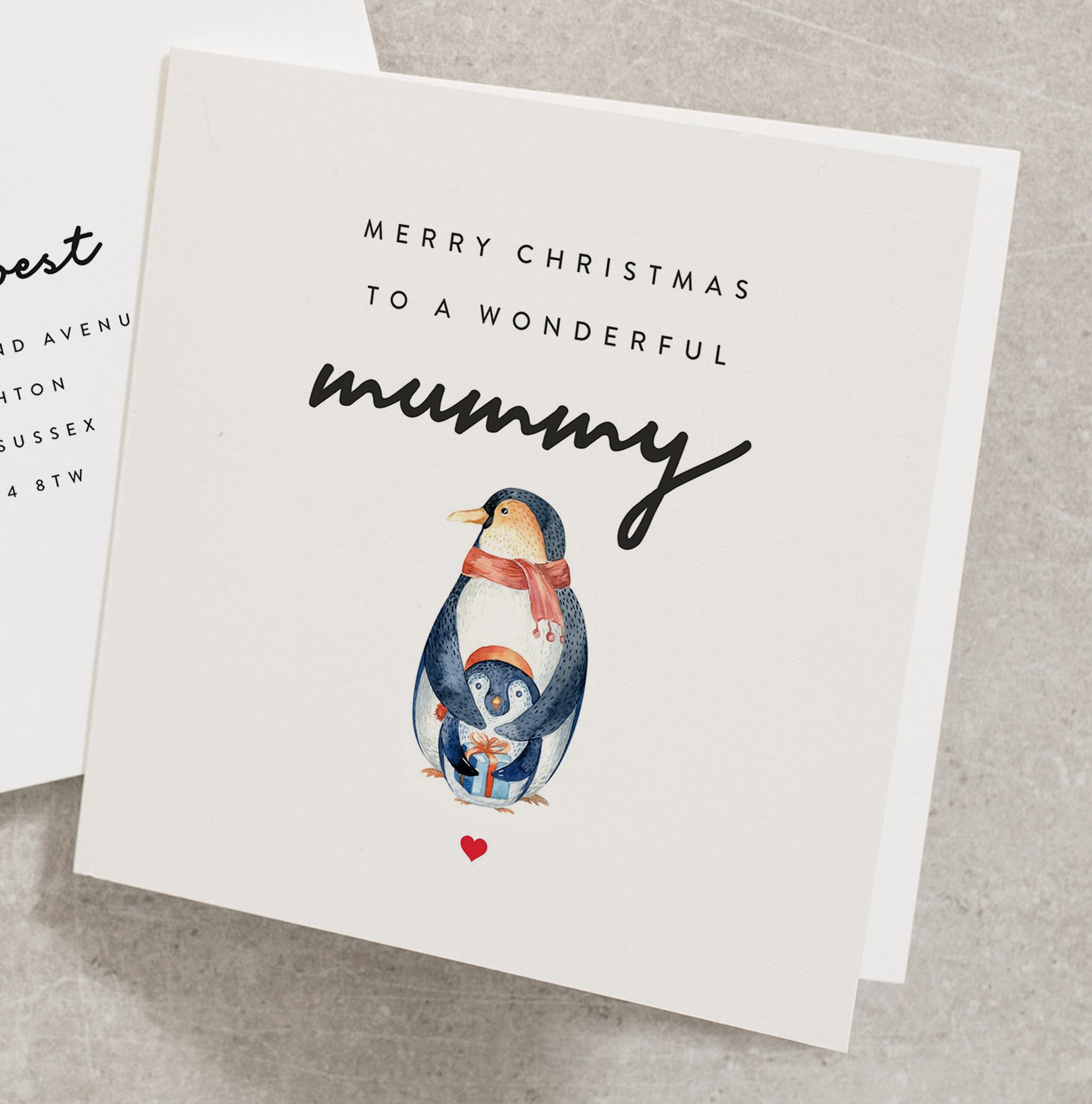 Merry Christmas Card to Mummy, Christmas Card for my Mummy, Christmas Card to Mummy from Baby, Christmas Card from New Baby CC539