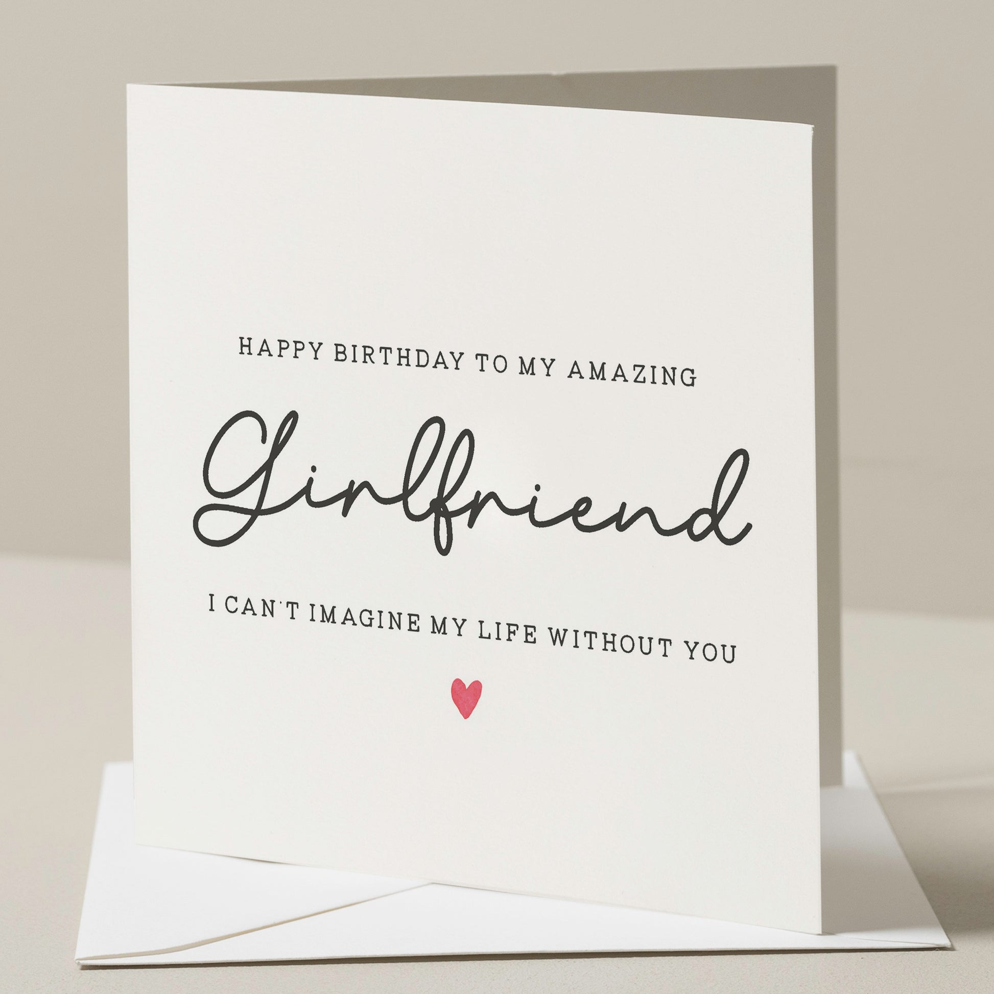 Amazing Girlfriend Card, Birthday Card For Her, Birthday Card For Girlfriend, Partner Birthday Card, Romantic Card, Gift For Girlfriend