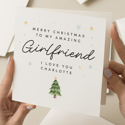 Christmas Card For Girlfriend, Girlfriend Christmas Card, For Her, Amazing Girlfriend Card, Woman Christmas Card, Xmas Card For Her, Partner