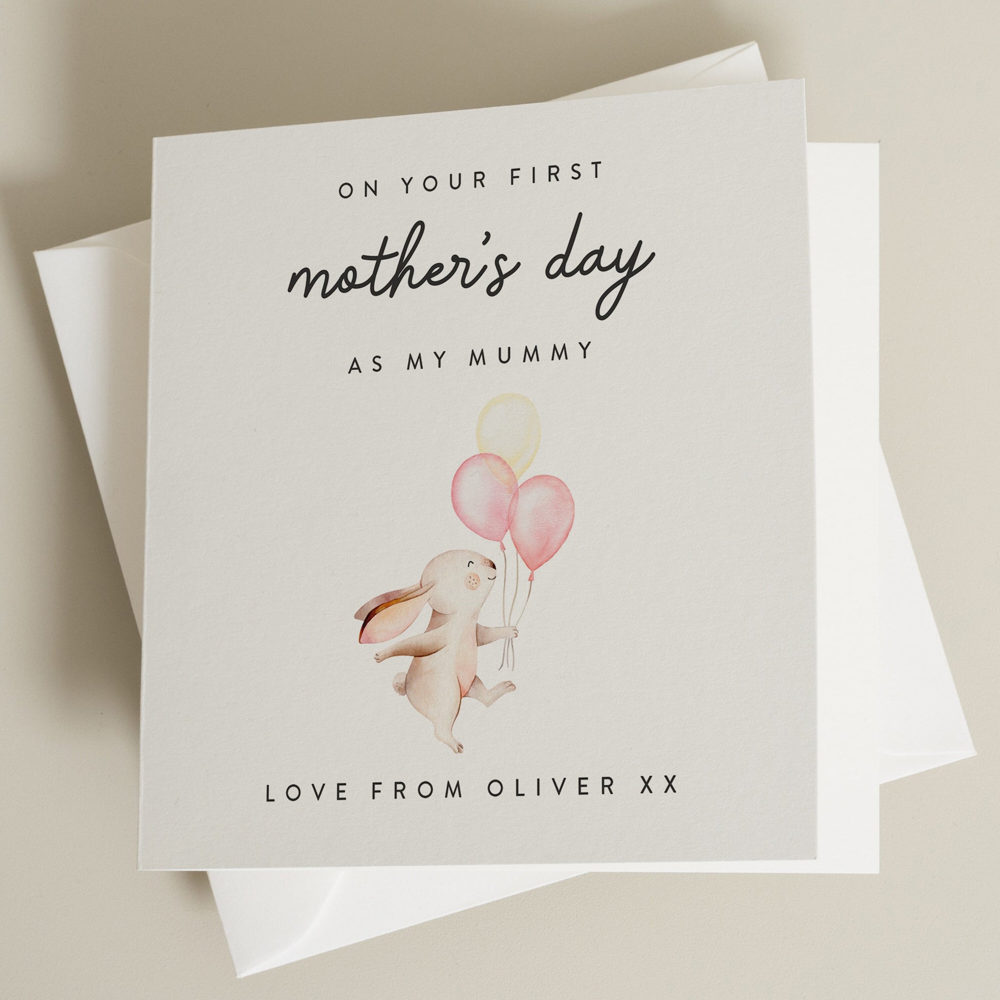 Personalised First Mothers Day Card, Mothers Day Card, 1st Mothers Day Card, Mothers Day Card With Personalisation, Happy Mothers Day Card