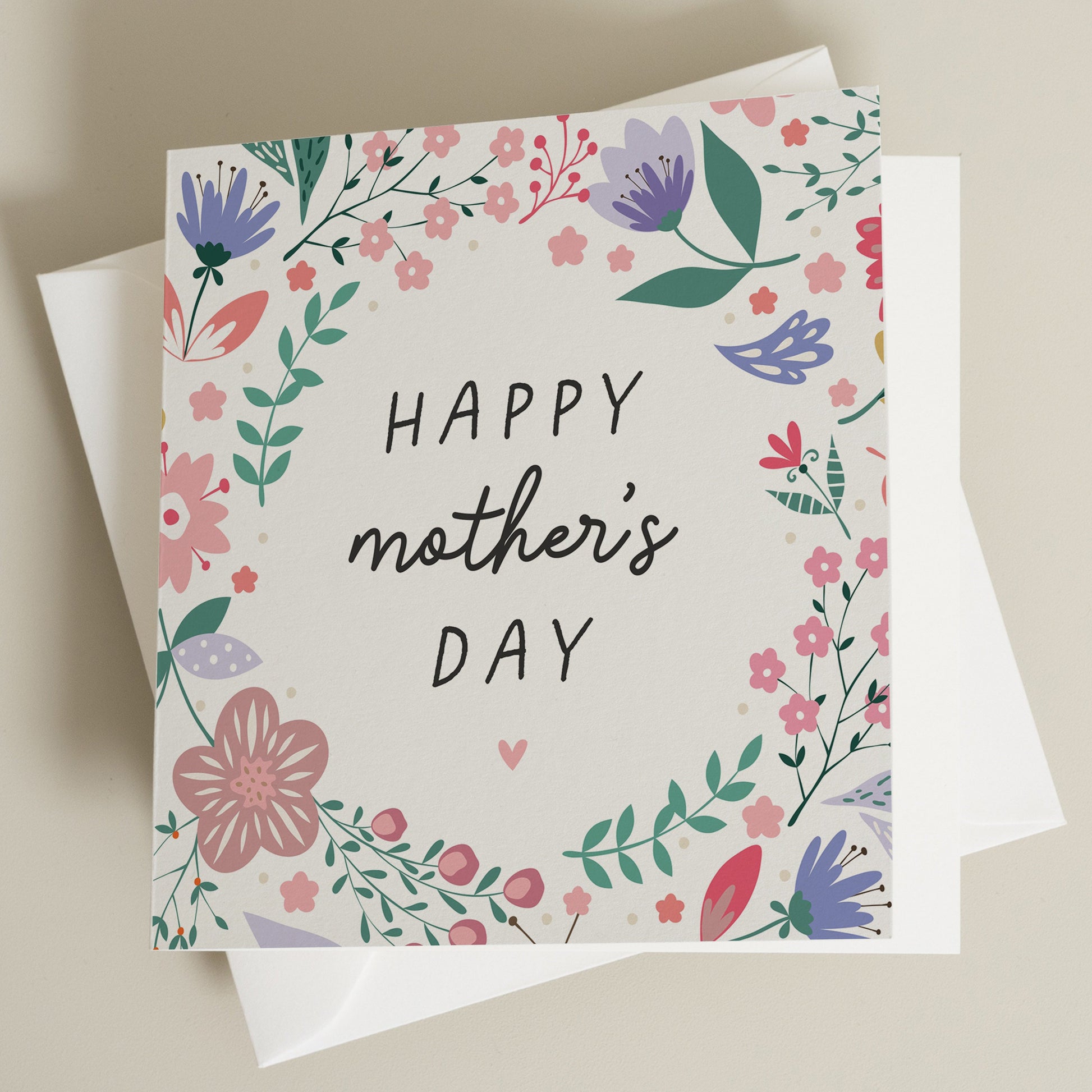 Happy Mothers Day Card, Mothers Day Card, Card For Mothers Day, Mothers Day Card With Flowers, Flowers On A Mothers Day Card, Mothers Day